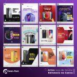 Pack 40 Artes editáveis no canva - Loja de celular+Stories - Imagem 4