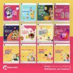Pack 40 Artes editáveis no canva - Marketing Digital +Stories - Imagem 4