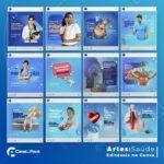 Pack 40 Artes editáveis no canva - Saúde - Imagem 4
