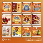 Pack 50 Artes editáveis no canva - Supermercado +Stories - Imagem 2