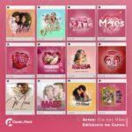 Pack 50 Artes editáveis no canva - Dia das mães+Stories - Imagem 2