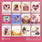 Pack 50 Artes editáveis no canva - Dia das mães+Stories - Imagem 4