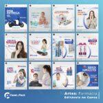 Pack 50 Artes editáveis no canva - Farmácia +Stories - Imagem 2