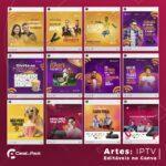 Pack 50 Artes editáveis no canva - Iptv +Stories - Imagem 3