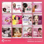 Pack 59 Artes editáveis no canva - Dia da mulher - Imagem 2