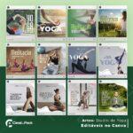 Pack 60 Artes editáveis no canva - Studio de Yoga +Stories - Imagem 3