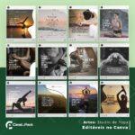 Pack 60 Artes editáveis no canva - Studio de Yoga +Stories - Imagem 10