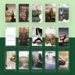 Pack 60 Artes editáveis no canva - Studio de Yoga +Stories - Imagem 5