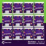 Pack 60 Artes editáveis no canva - Açaí +Legendas - Imagem 5
