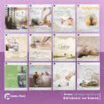 Pack 60 Artes editáveis no canva - Terapia Holística +Stories - Imagem 3