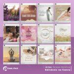 Pack 60 Artes editáveis no canva - Terapia Holística +Stories - Imagem 5