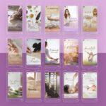 Pack 60 Artes editáveis no canva - Terapia Holística +Stories - Imagem 7