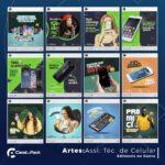 Pack 69 Artes editáveis no canva - Assistência técnica de celuar +Stories - Imagem 2