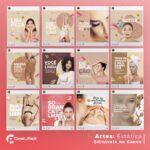 Pack 70 Artes editáveis no canva - Estética +Stories - Imagem 3