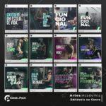 Pack 70 Artes editáveis no canva - Academia +Stories - Imagem 7