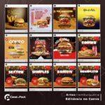 Pack 75 Artes editáveis no canva - Hamburgueria +Stories - Imagem 2