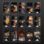 Pack 80 Artes editáveis no canva - Sushi +Stories - Imagem 7