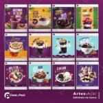 Pack 80 Artes editáveis no canva - Açaí +Stories - Imagem 3