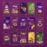 Pack 80 Artes editáveis no canva - Açaí +Stories - Imagem 6