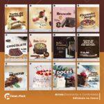 Pack 80 Artes editáveis no canva - Doceteria e Confeitaria +Stories - Imagem 6