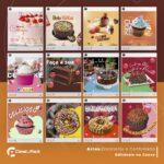 Pack 80 Artes editáveis no canva - Doceteria e Confeitaria +Stories - Imagem 4