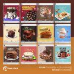 Pack 80 Artes editáveis no canva - Doceteria e Confeitaria +Stories - Imagem 3