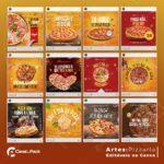 Pack 80 Artes editáveis no canva - Pizzaria +Stories - Imagem 8