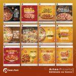 Pack 80 Artes editáveis no canva - Pizzaria +Stories - Imagem 2