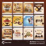 Pack 90 Artes editáveis no canva - Páscoa +Stories - Imagem 7