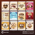 Pack 90 Artes editáveis no canva - Páscoa +Stories - Imagem 6