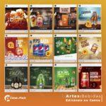 Pack 90 Artes editáveis no canva - Bebidas +Stories - Imagem 9