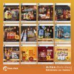 Pack 90 Artes editáveis no canva - Bebidas +Stories - Imagem 8