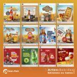 Pack 90 Artes editáveis no canva - Bebidas +Stories - Imagem 2