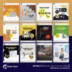 Pack 90 Artes editáveis no canva - Material de construção+Stories - Imagem 3
