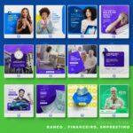 Pack 130 Artes editáveis banco, financeiro, emprestimo - Photoshop psd - Imagem 3