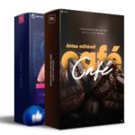 Pack 150 Artes editáveis café , cafeteria - Photoshop psd