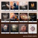 Pack 100 Artes editáveis  sexta feira santa - Photoshop psd - Imagem 9