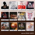 Pack 100 Artes editáveis  sexta feira santa - Photoshop psd - Imagem 8