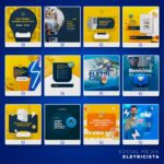 Pack 75 Artes editáveis eletricista - Photoshop psd - Imagem 3