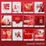 Pack 150 Artes editáveis Photoshop - Dezembro vermelho - Imagem 4
