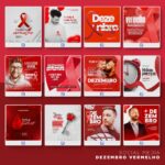 Pack 150 Artes editáveis Photoshop - Dezembro vermelho - Imagem 3