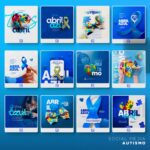 Pack 100 Artes editáveis autismo - Photoshop psd - Imagem 4