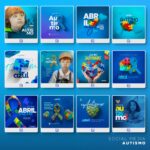 Pack 100 Artes editáveis autismo - Photoshop psd - Imagem 2