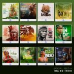 Pack 80 Artes editáveis Dia do índio - Photoshop psd - Imagem 4