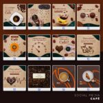 Pack 150 Artes editáveis café , cafeteria - Photoshop psd - Imagem 6