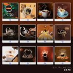 Pack 150 Artes editáveis café , cafeteria - Photoshop psd - Imagem 3