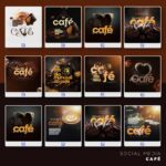 Pack 150 Artes editáveis café , cafeteria - Photoshop psd - Imagem 2