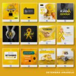 Pack 350 Artes editáveis setembro amarelo - Photoshop psd - Imagem 2