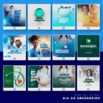 Pack 50 Artes editáveis  Dia do enfermeiro - Photoshop psd - Imagem 6