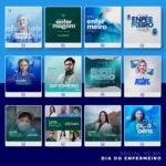 Pack 50 Artes editáveis  Dia do enfermeiro - Photoshop psd - Imagem 5